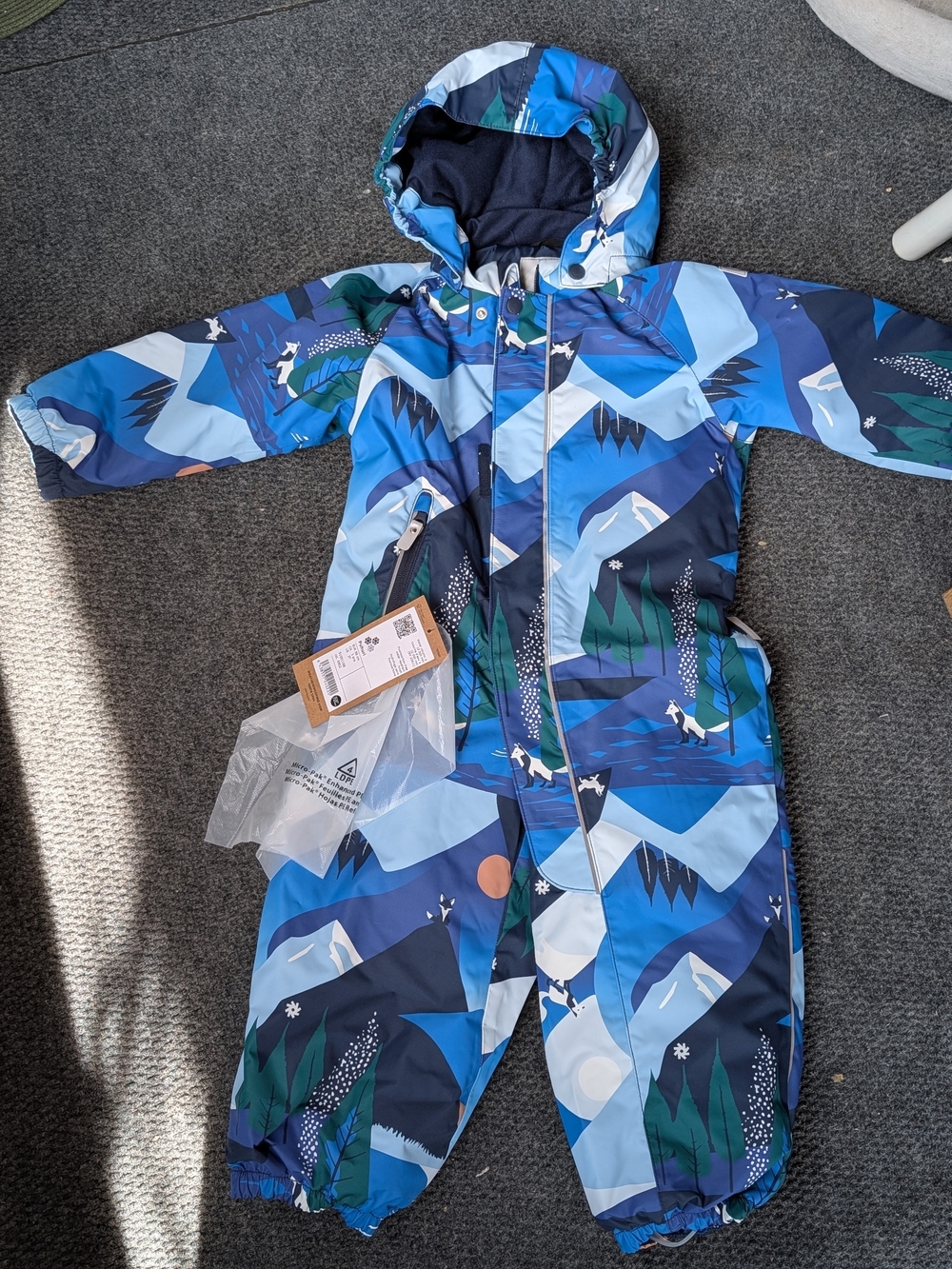 New Reima Finland Kids Waterproof Unisex Snowsuit 3T